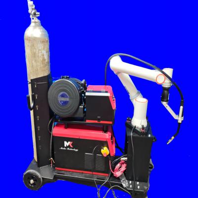 Maike integrated collaborative robot welding cart, combined with magnetic suction base and gas cylinder advantages